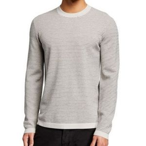 Theory Ollis Striped Crewneck Wool Sweater